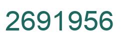 Number 2691956 green image