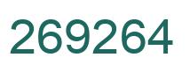 Number 269264 green image