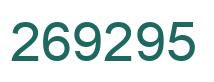 Number 269295 green image