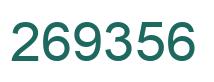 Number 269356 green image
