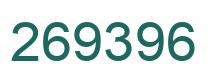 Number 269396 green image