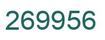 Number 269956 green image