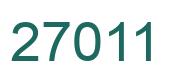 Number 27011 green image
