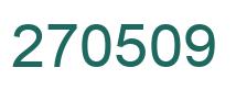 Número 270509 imagen verde