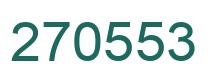 Number 270553 green image