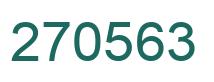 Number 270563 green image