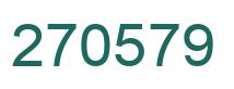 Number 270579 green image