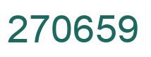 Number 270659 green image