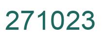 Number 271023 green image