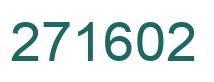 Number 271602 green image