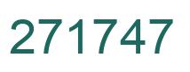 Number 271747 green image