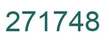 Number 271748 green image