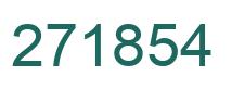 Number 271854 green image