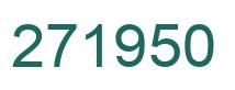 Number 271950 green image
