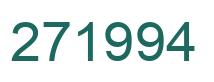 Number 271994 green image