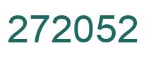 Number 272052 green image