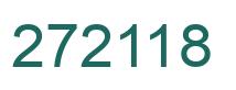 Number 272118 green image