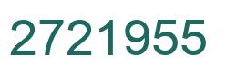 Número 2721955 imagen verde