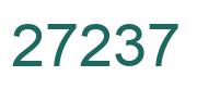 Zahl 27237 grün bild