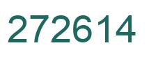 Number 272614 green image