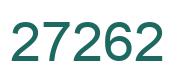 Zahl 27262 grün bild