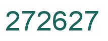 Number 272627 green image