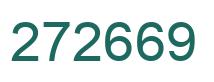 Number 272669 green image