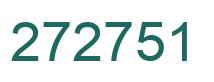 Number 272751 green image