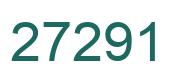 Zahl 27291 grün bild