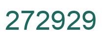 Number 272929 green image