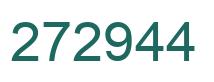 Number 272944 green image