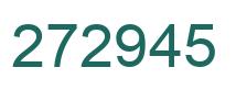 Number 272945 green image