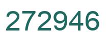 Number 272946 green image
