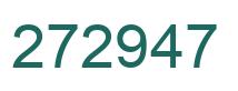 Number 272947 green image