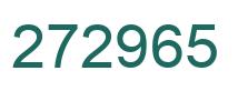 Number 272965 green image