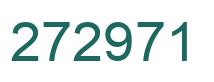 Number 272971 green image