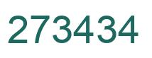 Number 273434 green image