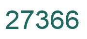 Zahl 27366 grün bild