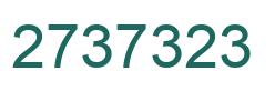 Number 2737323 green image
