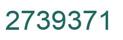 Number 2739371 green image