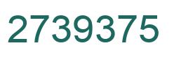Number 2739375 green image