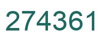 Número 274361 imagen verde