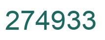 Número 274933 imagen verde