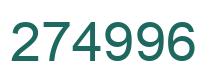 Number 274996 green image