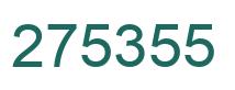 Número 275355 imagen verde