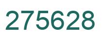Number 275628 green image