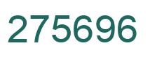 Number 275696 green image