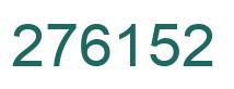 Número 276152 imagen verde