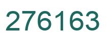 Número 276163 imagen verde