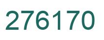 Número 276170 imagen verde